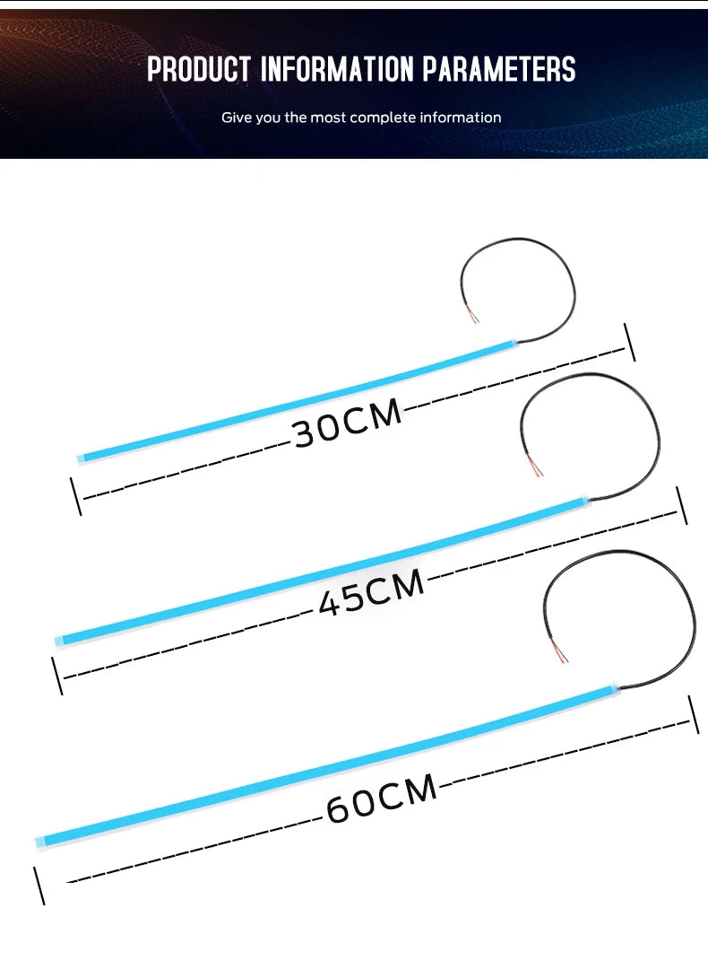 2er-Set LED DRL Tagfahrlicht – Flexibel mit Scan-Effekt