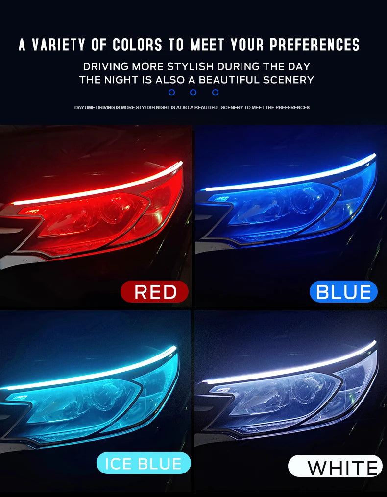 2er-Set LED DRL Tagfahrlicht – Flexibel mit Scan-Effekt