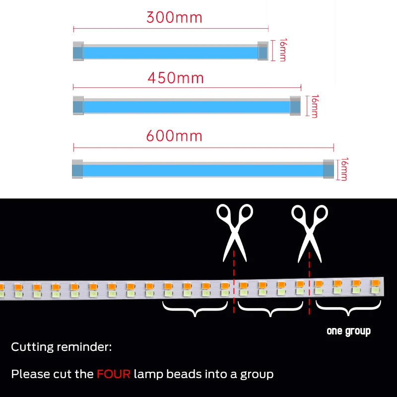2er-Set LED DRL Tagfahrlicht – Flexibel mit Scan-Effekt