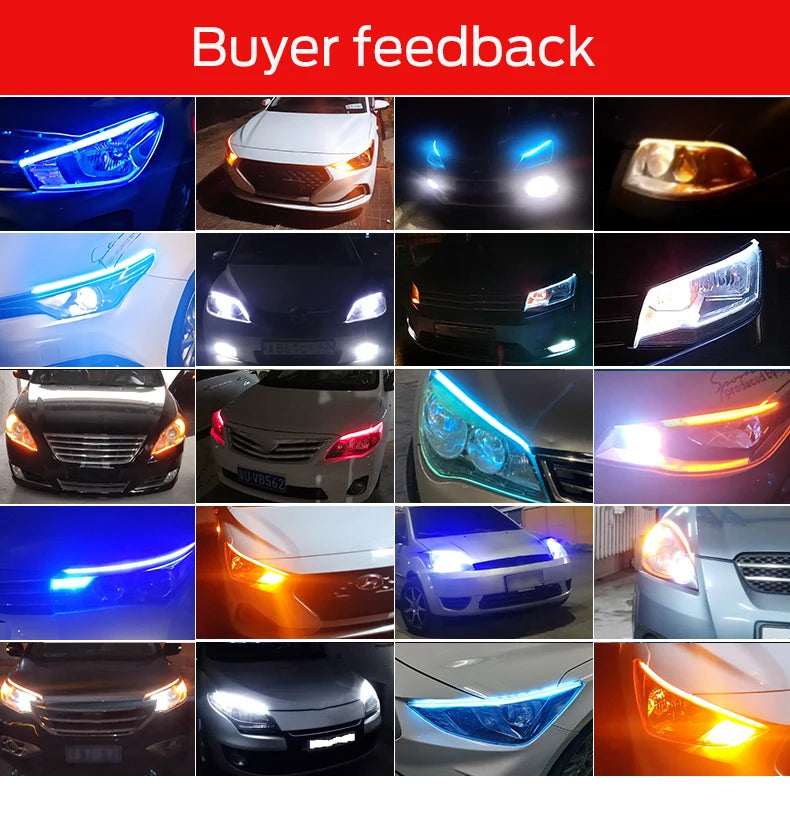 2er-Set LED DRL Tagfahrlicht – Flexibel mit Scan-Effekt