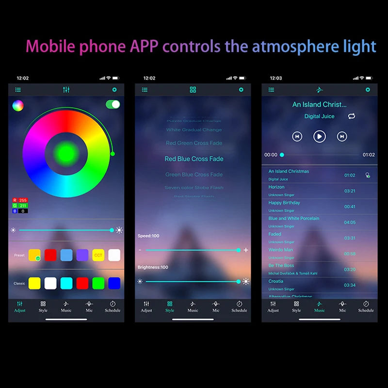 Auto LED-Unterboden-Streifenlicht – RGB mit App-Steuerung!
