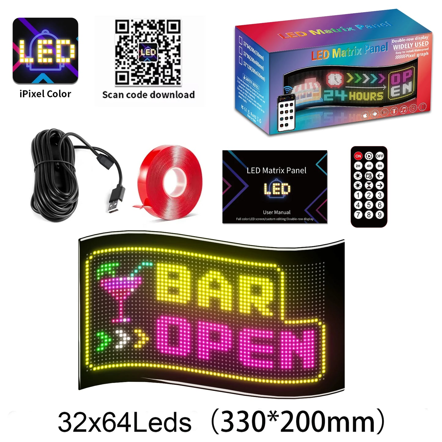 LED-Rechteckanzeige: Deko mit Stil