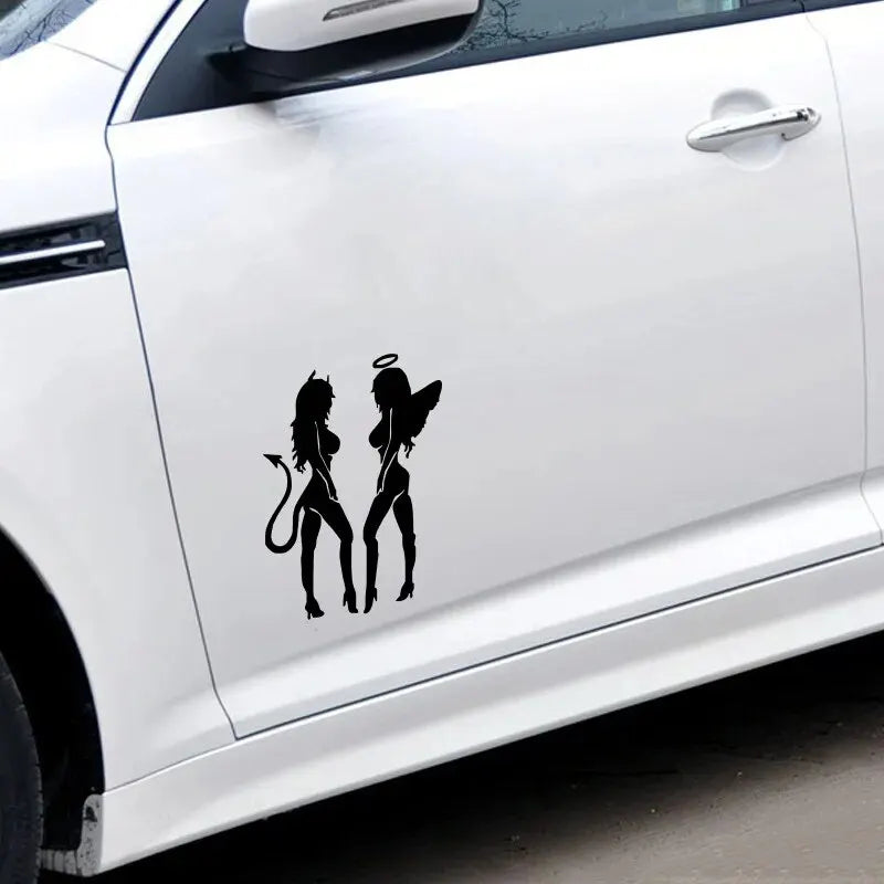 Engel Dämon Aufkleber: Sexiness Auto
