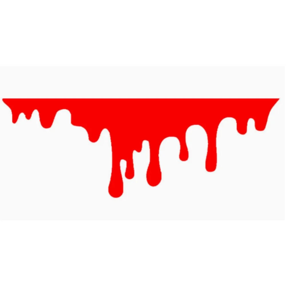 1 Stück Roter Blut Aufkleber: Halloween Auto