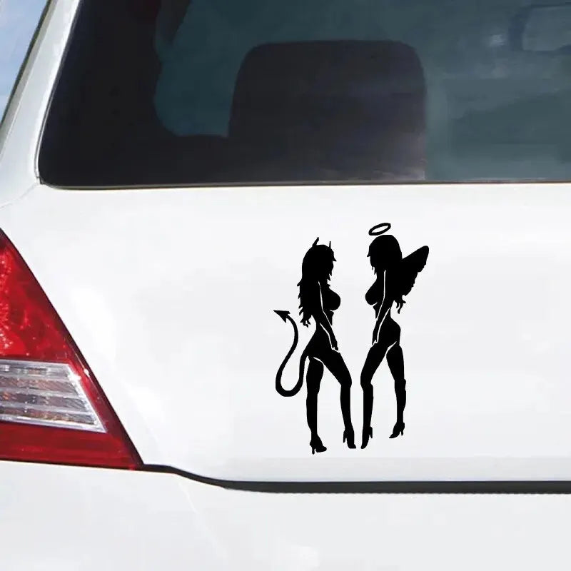 Engel Dämon Aufkleber: Sexiness Auto