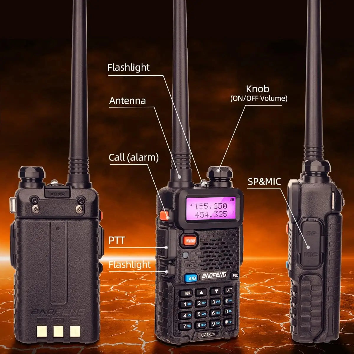 BaoFeng UV-5R 8W Walkie Talkie: Dual Band