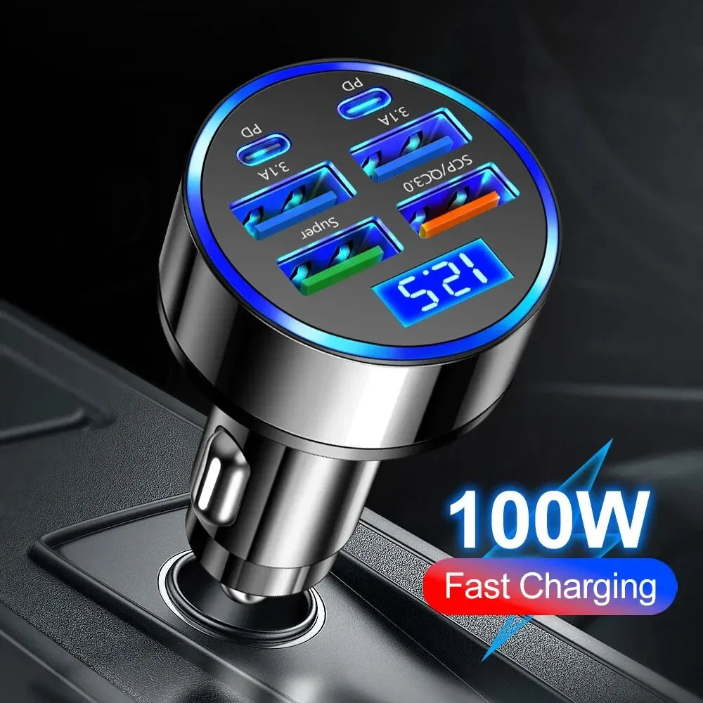 USB Handy Autoladegerät mit Digitalanzeige!
