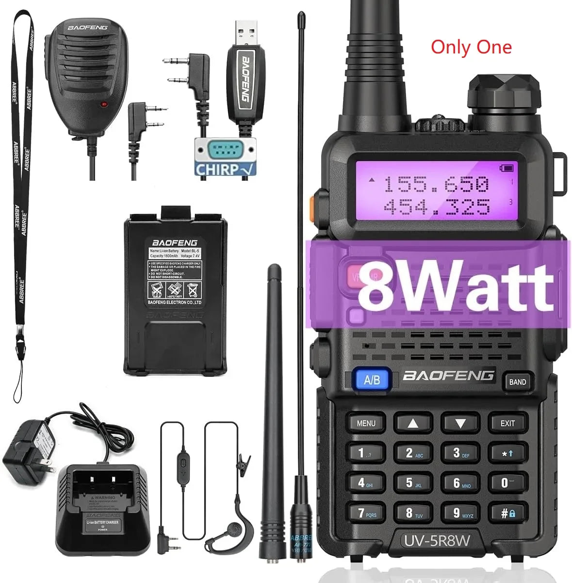 BaoFeng UV-5R 8W Walkie Talkie: Dual Band