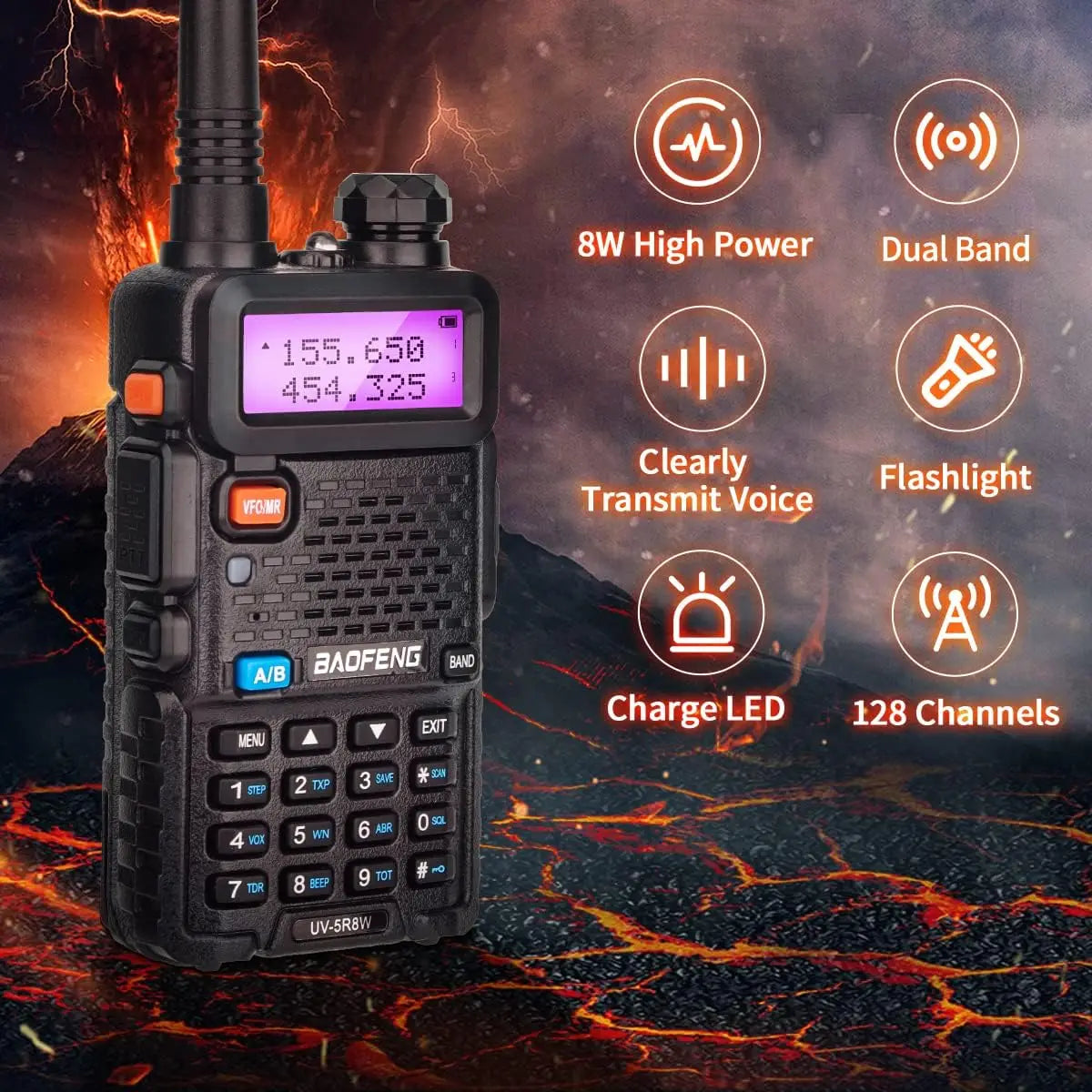 BaoFeng UV-5R 8W Walkie Talkie: Dual Band