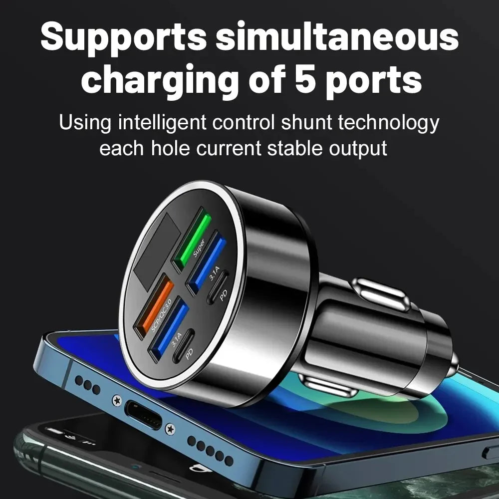 USB Handy Autoladegerät mit Digitalanzeige!