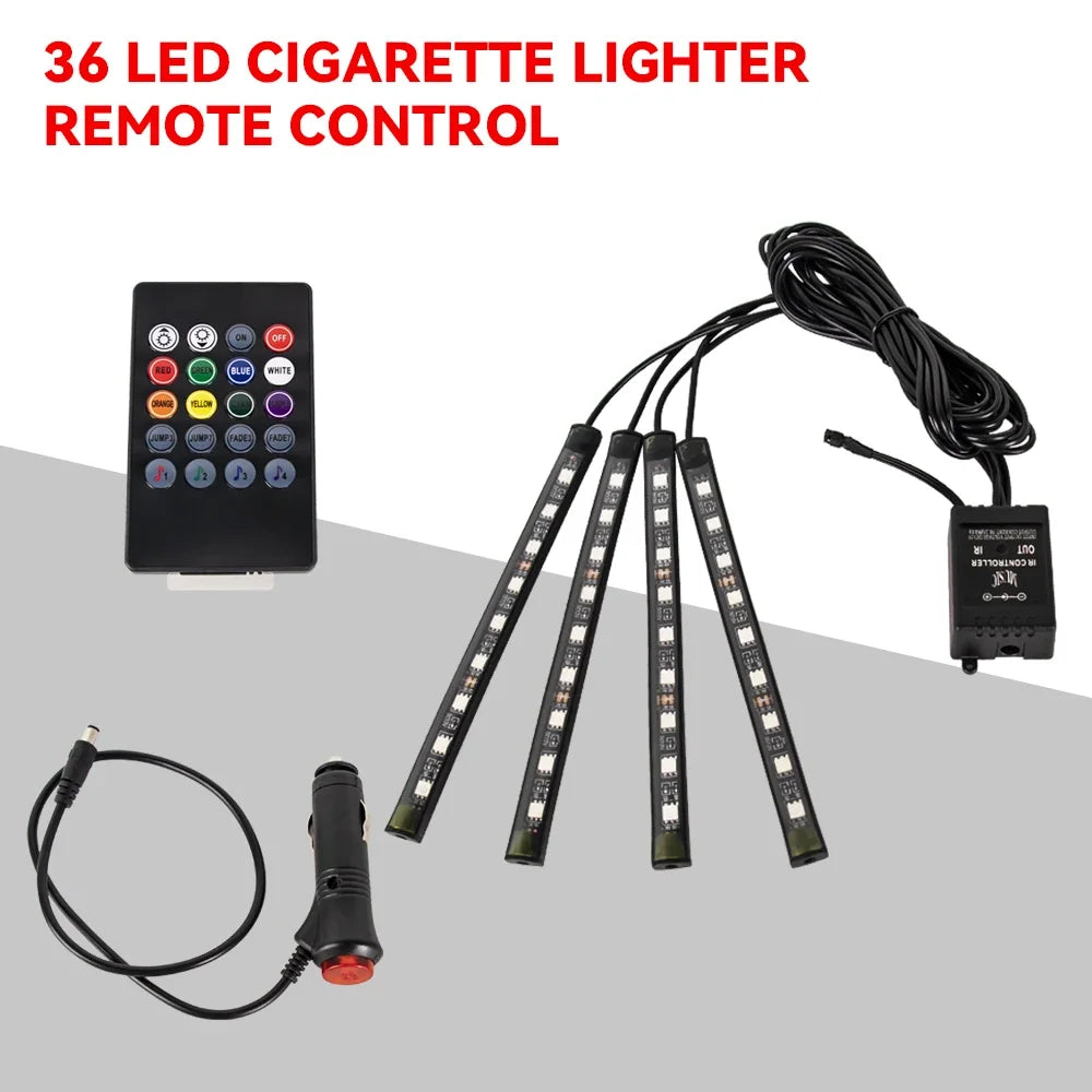 Neon LED Auto Innen-Umgebungslicht – 36/48/72 cm
