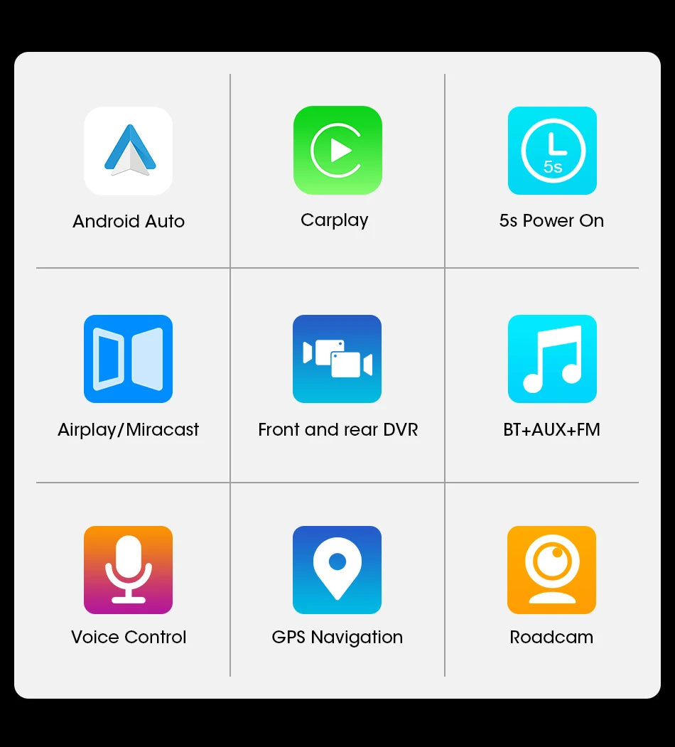 10/11,26 Zoll Dash Cam: 4K Carplay