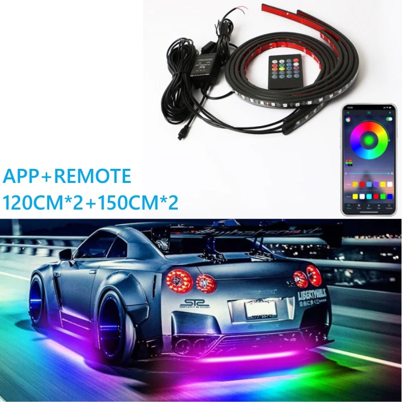 Auto LED-Unterboden-Streifenlicht – RGB mit App-Steuerung!