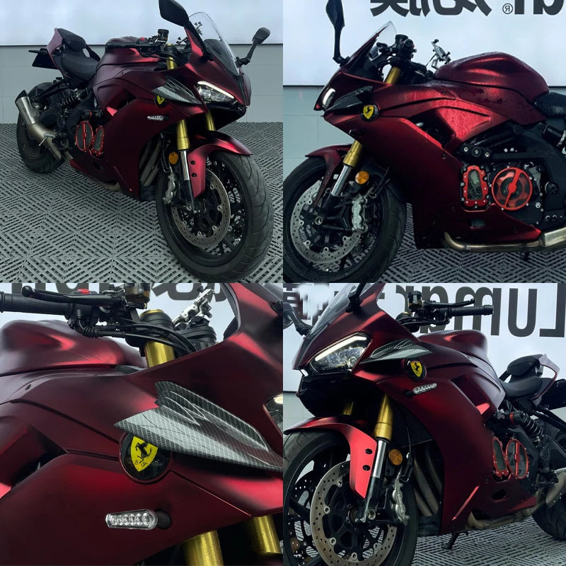 Matte Romani Red Forged Carbon Vinyl