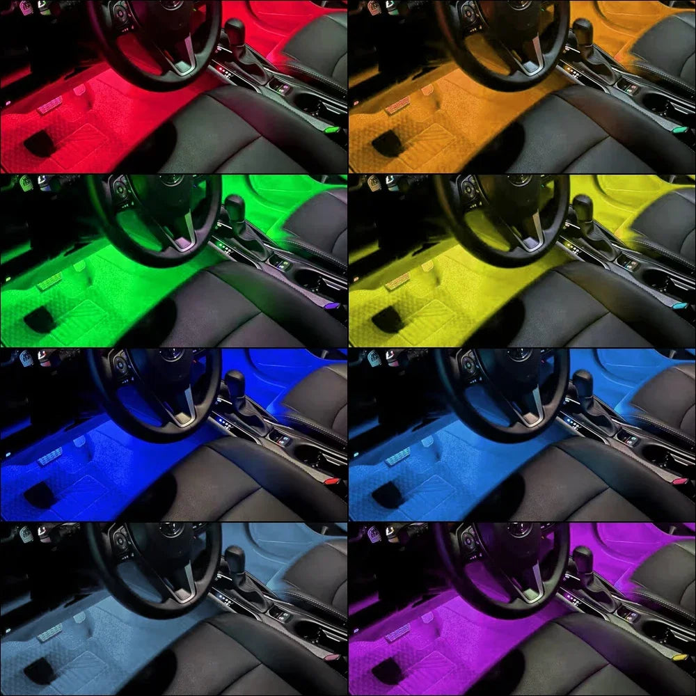 Neon LED Auto Innen-Umgebungslicht – 36/48/72 cm