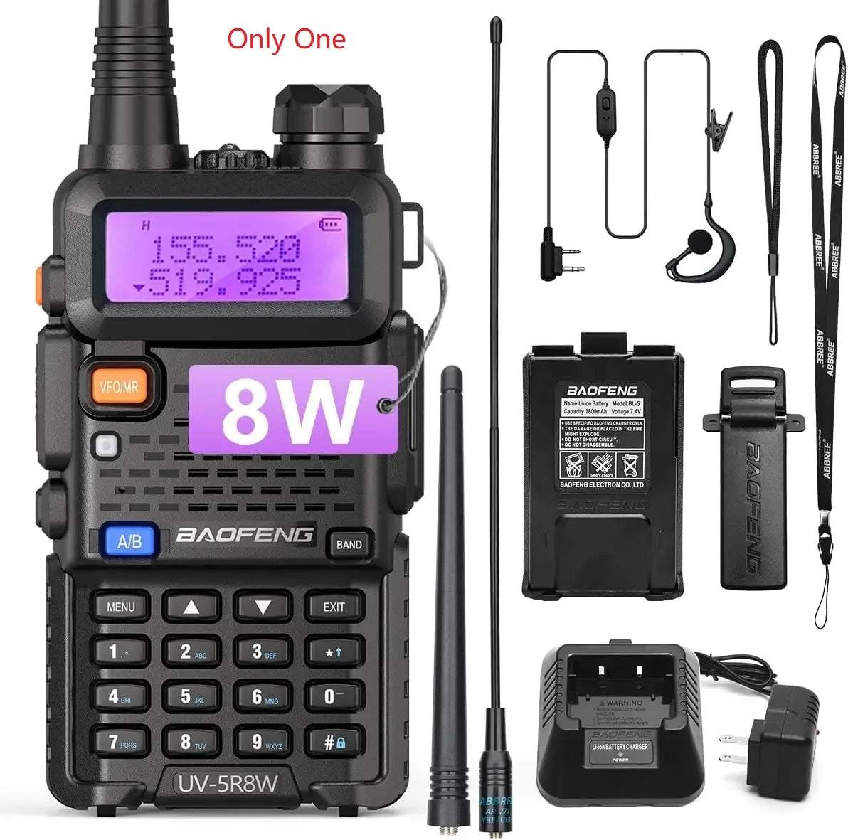 BaoFeng UV-5R 8W Walkie Talkie: Dual Band