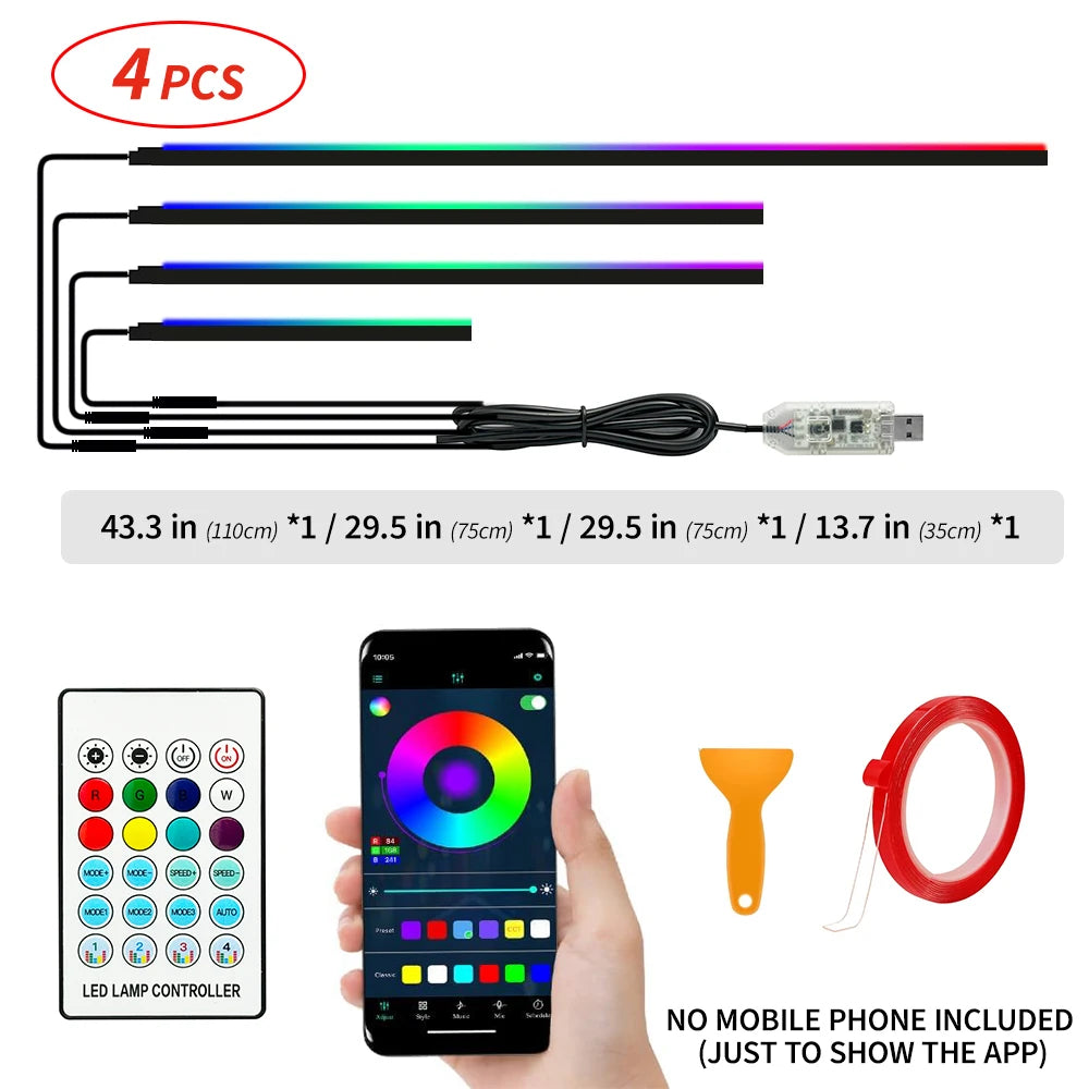 110 cm LED Umgebungslicht: APP RGB