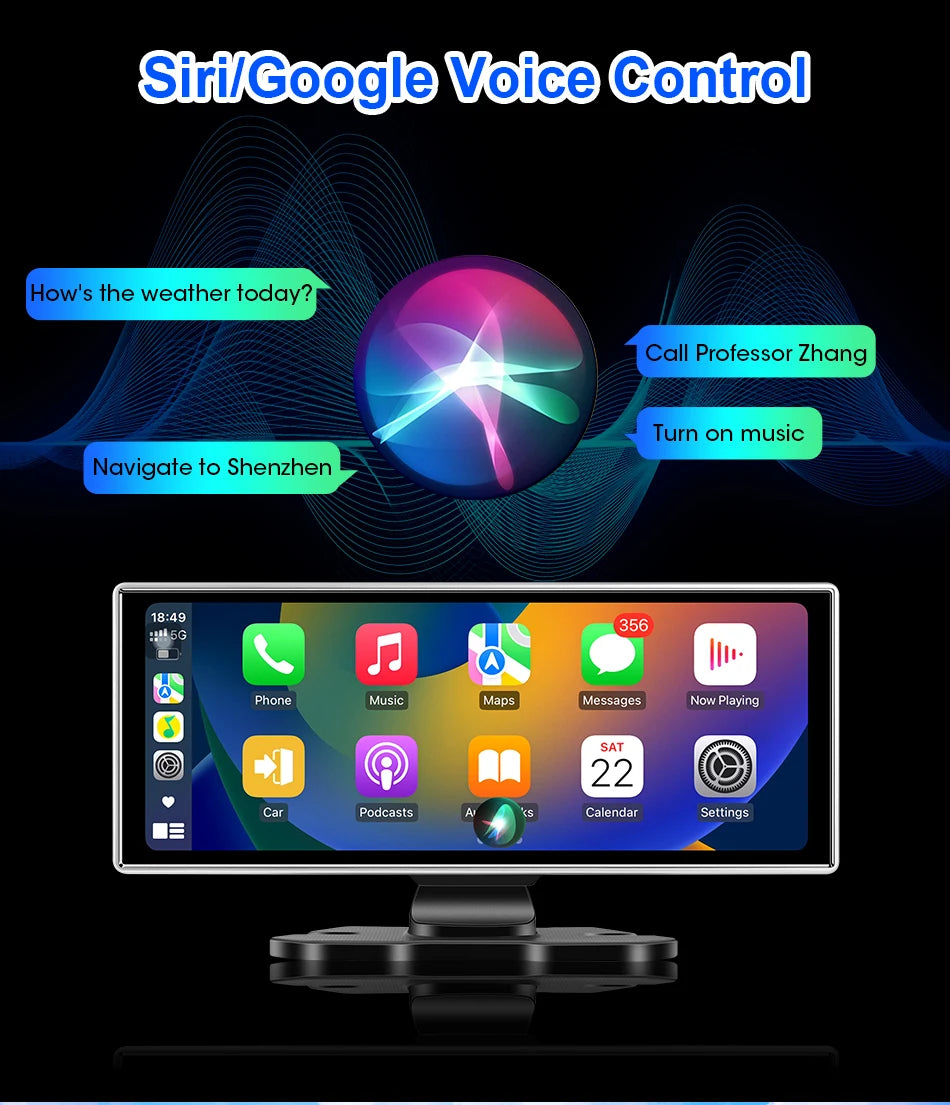 10/11,26 Zoll Dash Cam: 4K Carplay