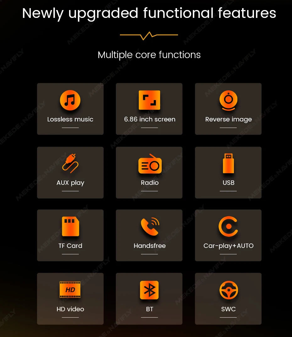 Mekede 6,86 Zoll Autoradio: Carplay & Android