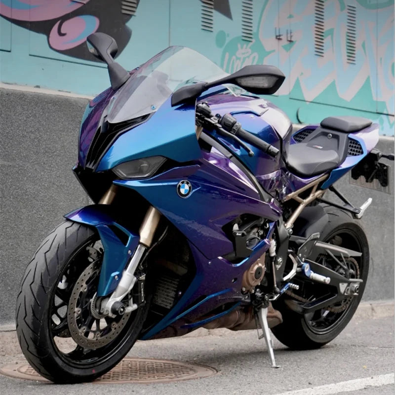 Chameleon Vinyl Wrap: Lila Blau Glanz