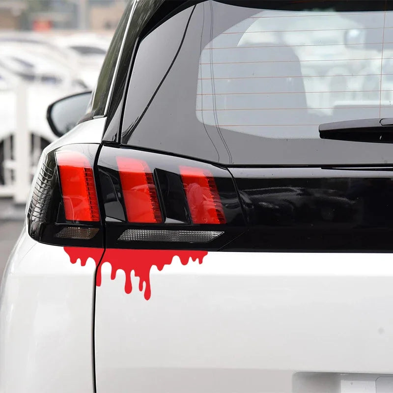 1 Stück Roter Blut Aufkleber: Halloween Auto