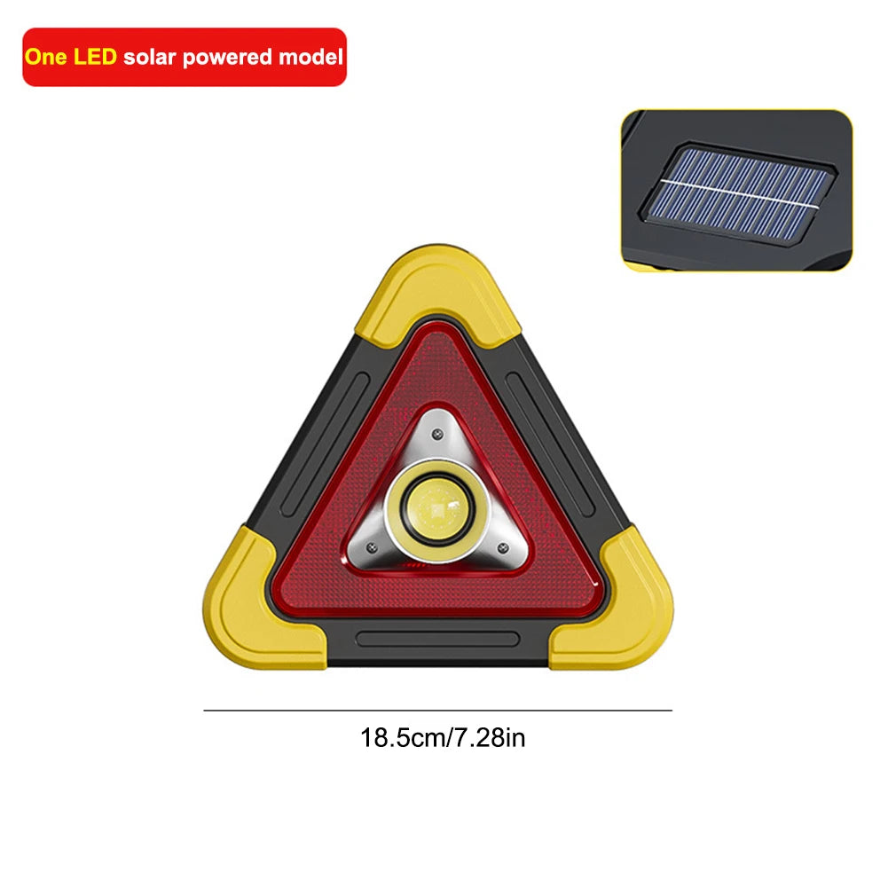 30 W LED-Warndreieck: Solar-Notlicht für Auto-Sicherheit