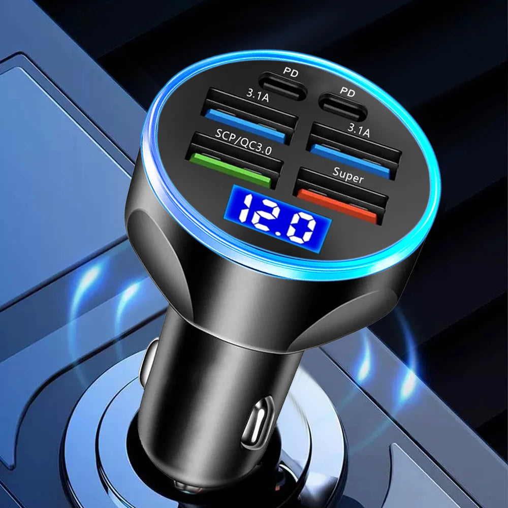 USB Handy Autoladegerät mit Digitalanzeige!