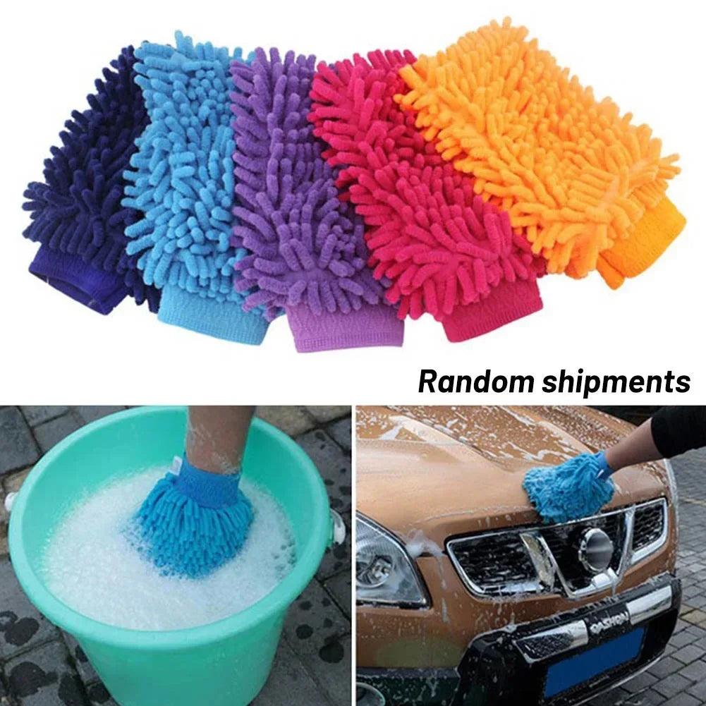 Chenille Waschhandschuhe: Kratzfrei Auto