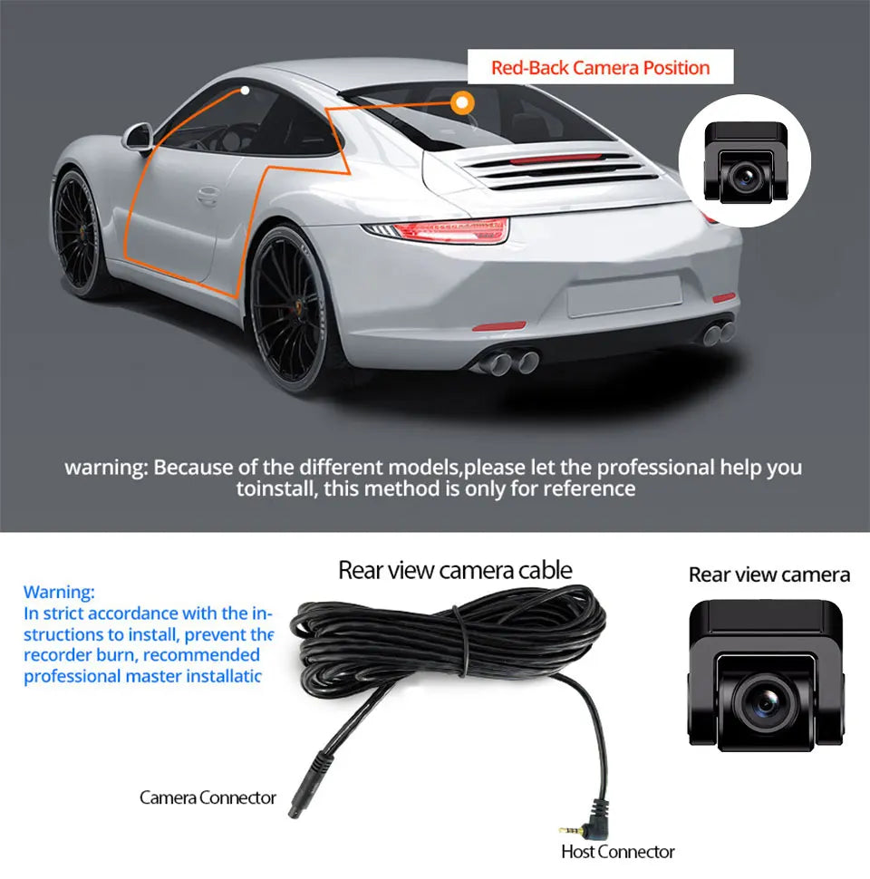 Dash Cam 4K UHD Auto Kamera: GPS & Nachtsicht!