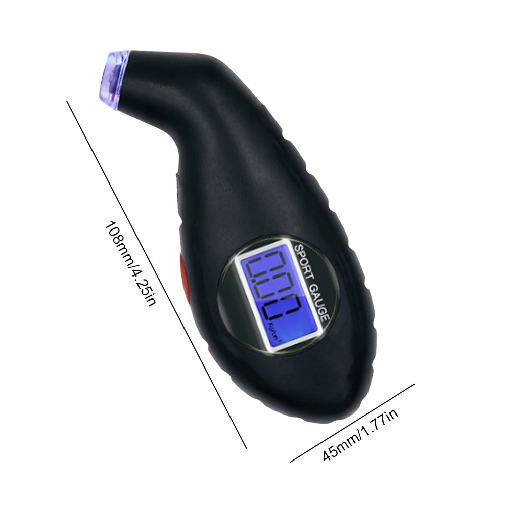 Digitaler Reifendruckmesser LCD: Präzise & Beleuchtet!