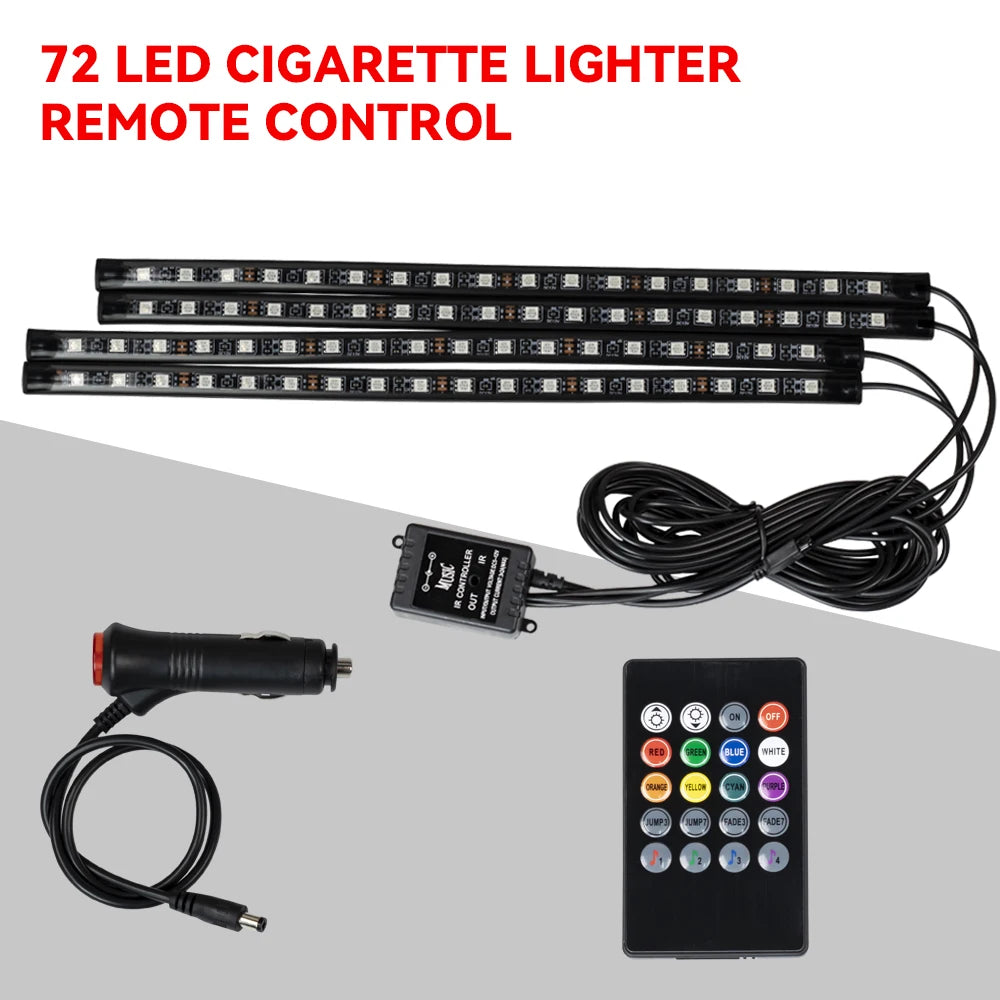Neon LED Auto Innen-Umgebungslicht – 36/48/72 cm