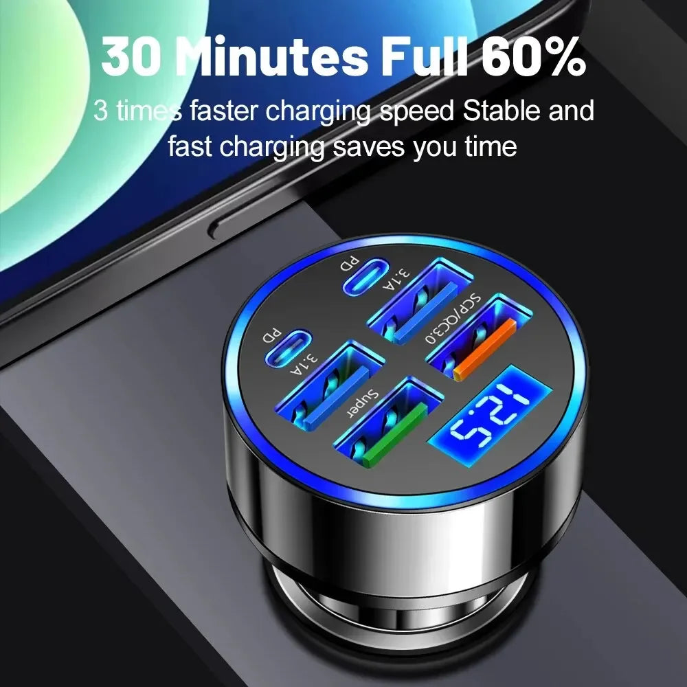USB Handy Autoladegerät mit Digitalanzeige!