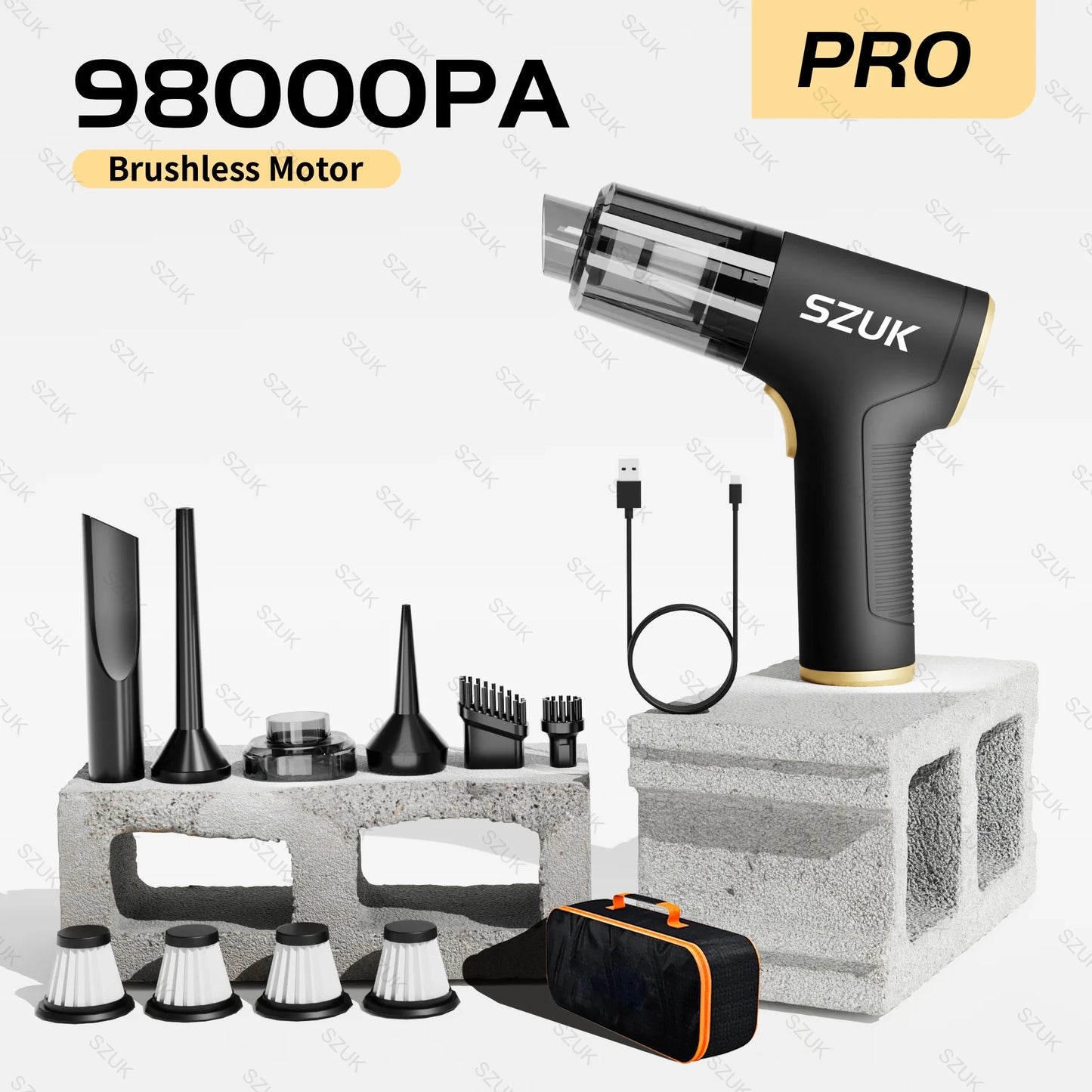 Szuk 98000PA leichter und kompakter Hand Staubsauger