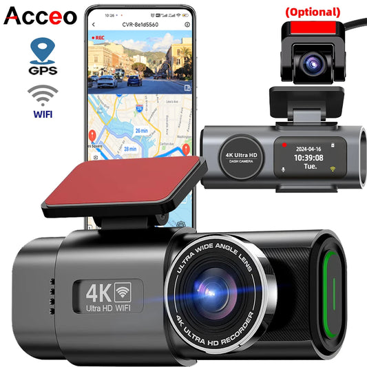 Dash Cam 4K UHD Auto Kamera: GPS & Nachtsicht!