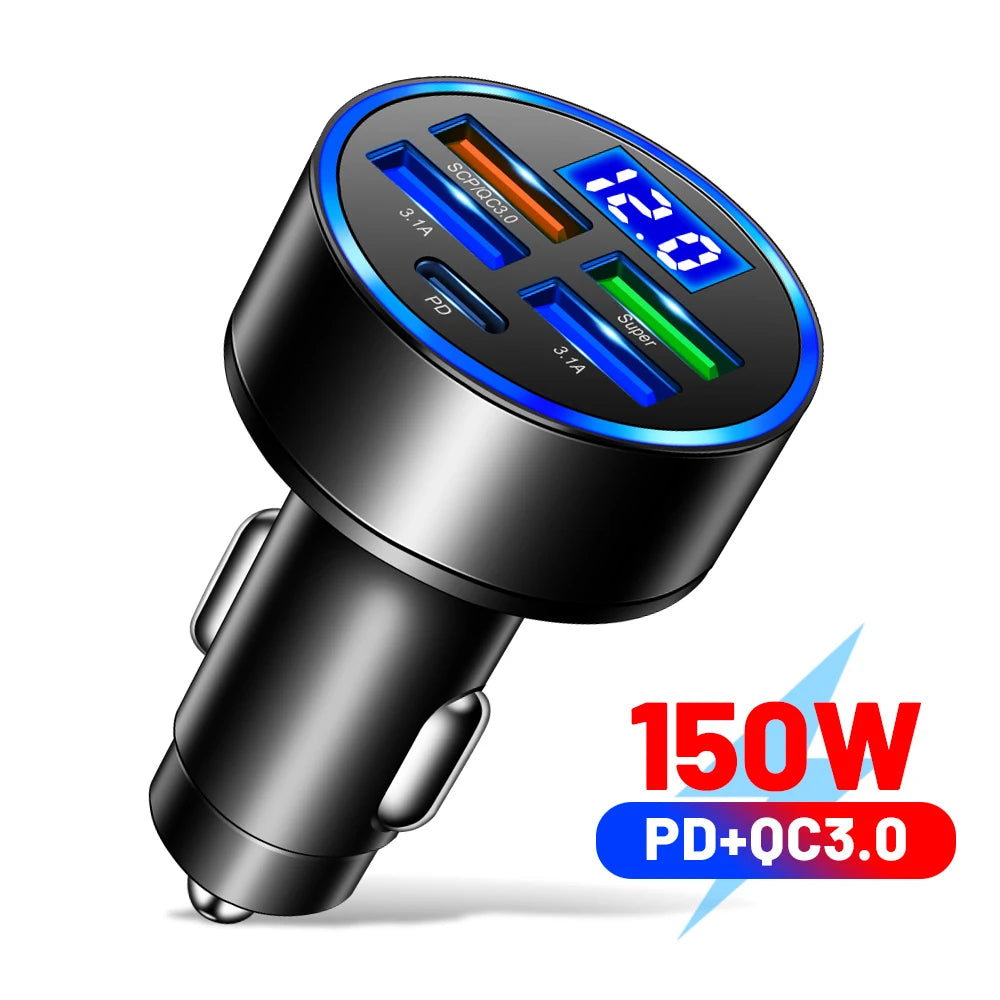 USB Handy Autoladegerät mit Digitalanzeige!