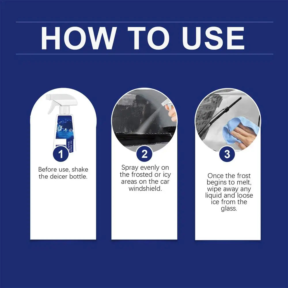 ❄️ Defrost Spray 100 ml – Schluss mit Eiskratzen am Morgen!