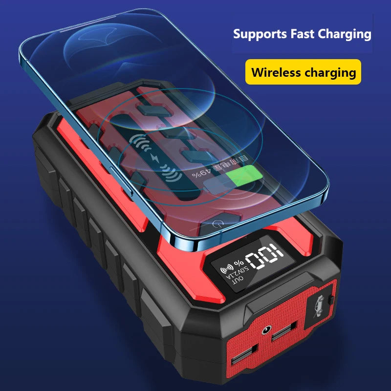 Auto Starthilfe Power Bank – 20000-30000 mAh mit LED-Taschenlampe!