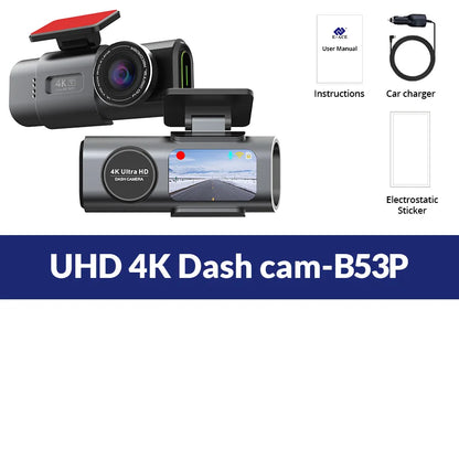Dash Cam 4K UHD Auto Kamera: GPS & Nachtsicht 24H Parkplatzmodus