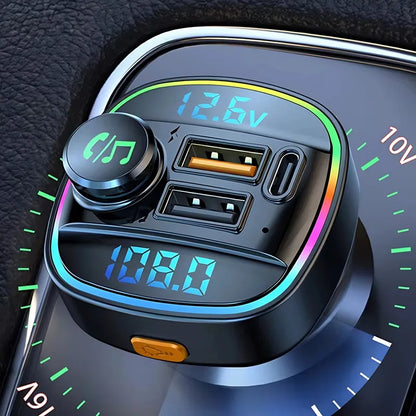 Ultra Schneller Lade-FM-Transmitter fürs Auto / Bluetooth Transmitter