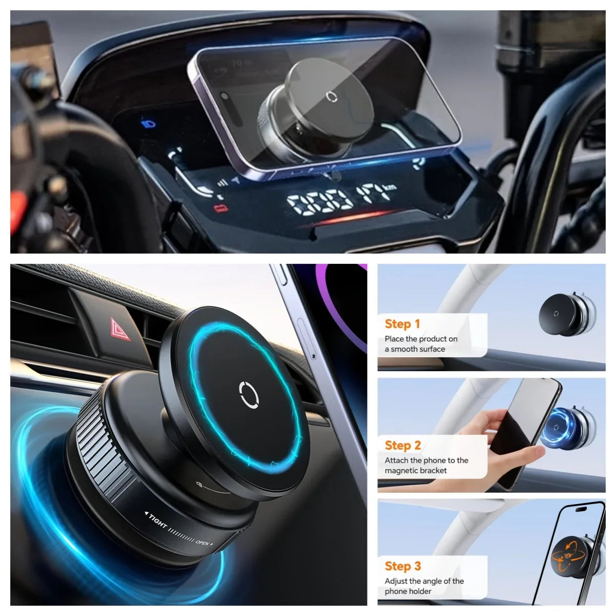 Magnetische Handyhalterung fürs Auto