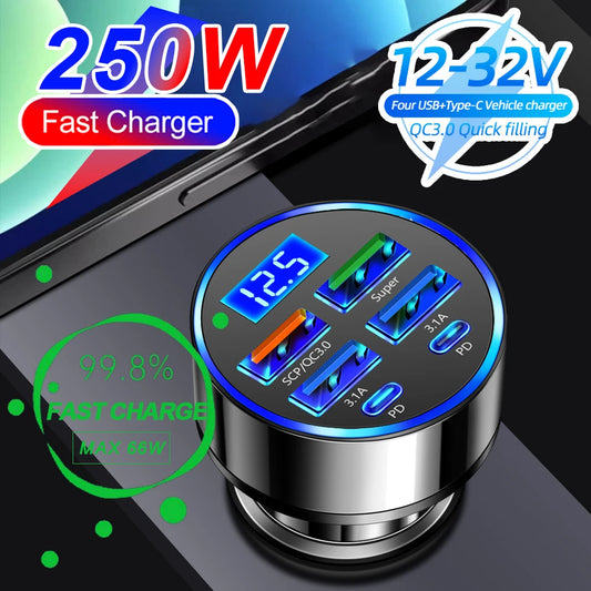USB Handy Autoladegerät mit Digitalanzeige!