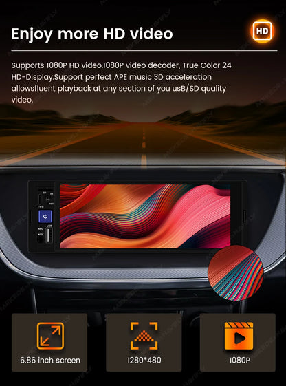 Mekede 6,86 Zoll Autoradio: Carplay & Android