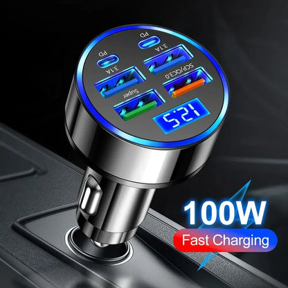 USB Handy Autoladegerät mit Digitalanzeige!