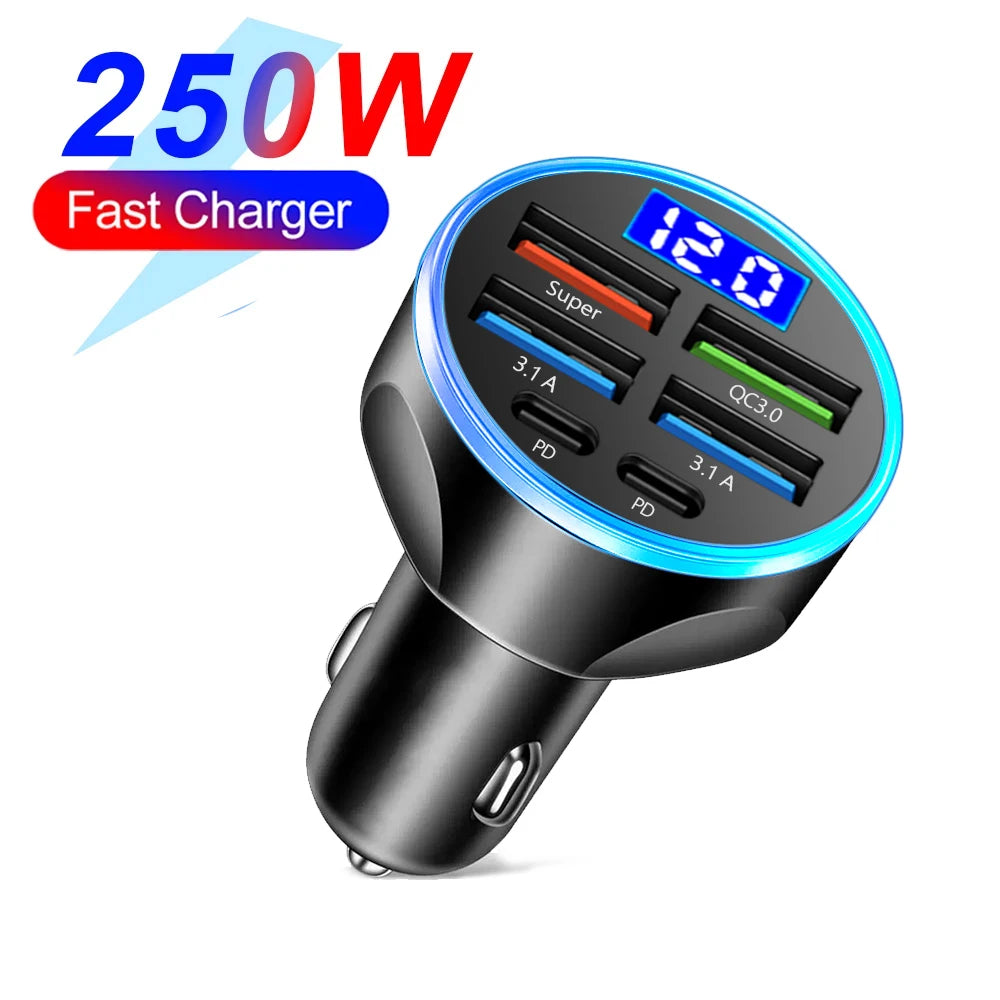 USB Handy Autoladegerät mit Digitalanzeige!