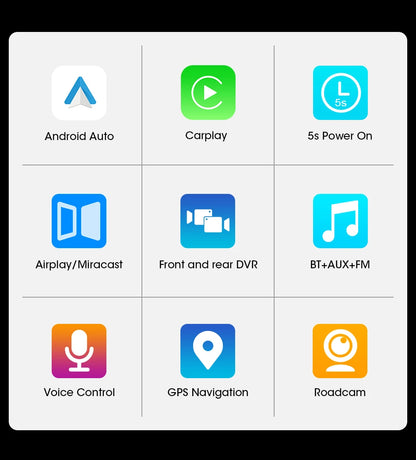 10/11,26 Zoll Dash Cam: 4K Carplay