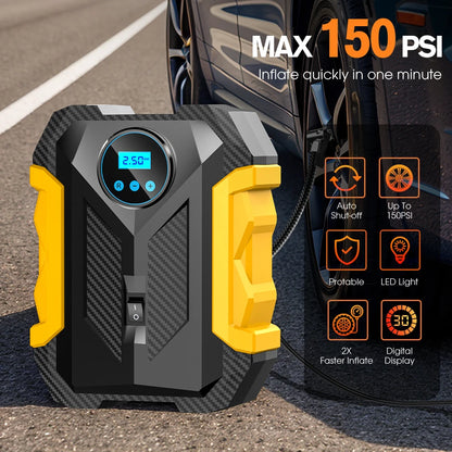 MAX 150 PSI - Tragbarer Hochdruck-Luftkompressor