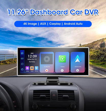 10/11,26 Zoll Dash Cam: 4K Carplay