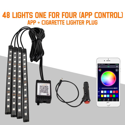 Neon LED Auto Innen-Umgebungslicht – 36/48/72 cm
