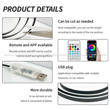 110 cm LED Umgebungslicht: APP RGB