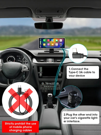 10/11,26 Zoll Dash Cam: 4K Carplay